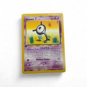 1st Edition Vintage 90s Unown Pokemon Trading Card